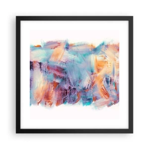 Poster în ramă neagră - O dezordine colorată - 40x40 cm