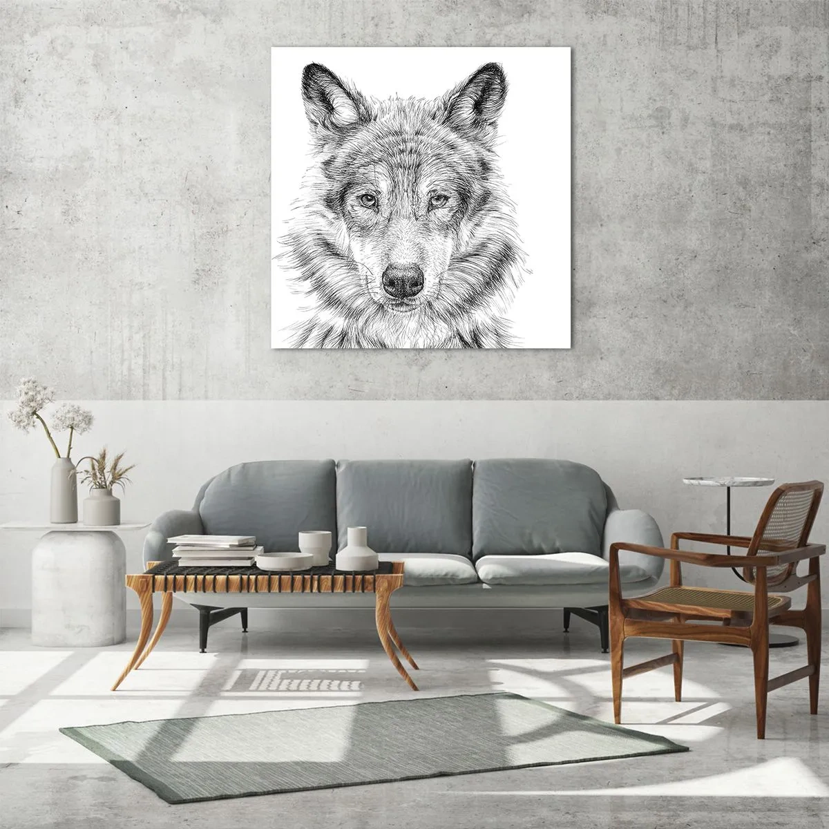 Tablou pe sticlă - Un lider înnăscut - 70x70 cm