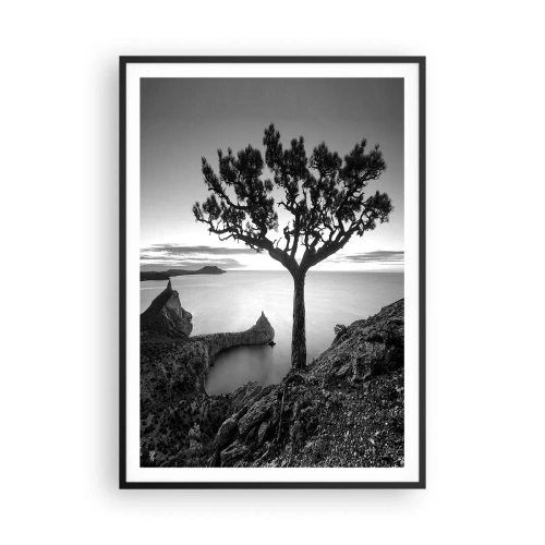 Poster în ramă neagră - Liniște până la orizont - 70x100 cm
