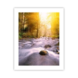 Poster - Malachit în rame de argint și aur - 40x50 cm