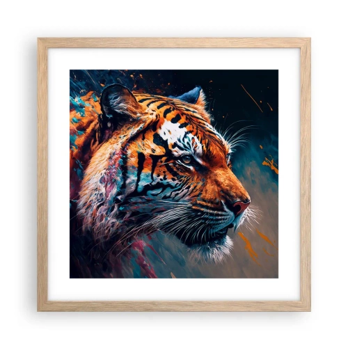 Poster în ramă de stejar deschis - Frumusețe sălbatică - 40x40 cm