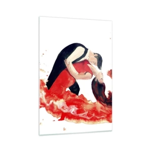 Tablou pe sticlă - Tango - un val senzual - 70x100 cm