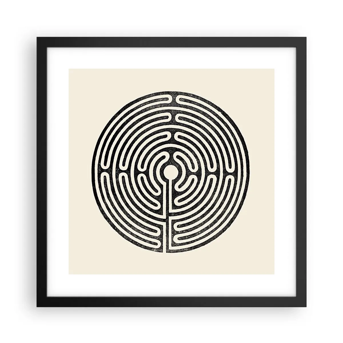 Poster în ramă neagră - Ordine secretă - 40x40 cm