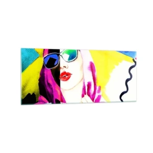 Tablou pe sticlă - Nu sunt albă și nu sunt neagră - 120x50 cm