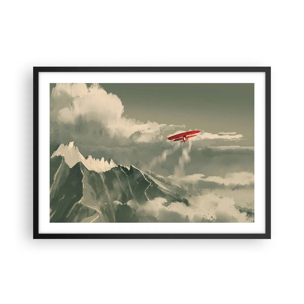 Poster în ramă neagră - Un pionier neînfricat - 70x50 cm