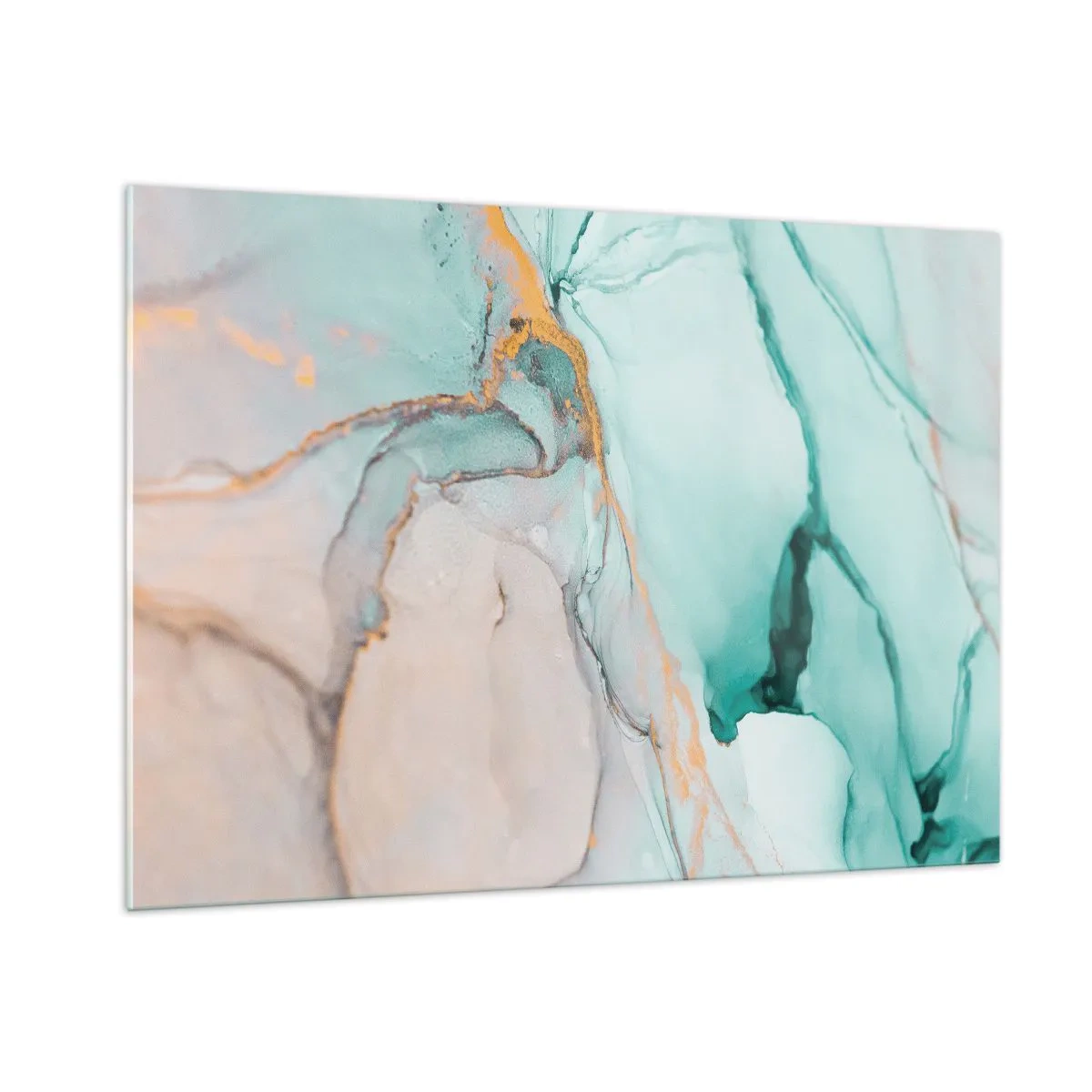 Tablou pe sticlă - Dansul formelor și al culorilor - 100x70 cm