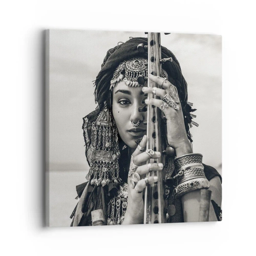 Tablou pe pânză - Muzica orientală în sine - 30x30 cm