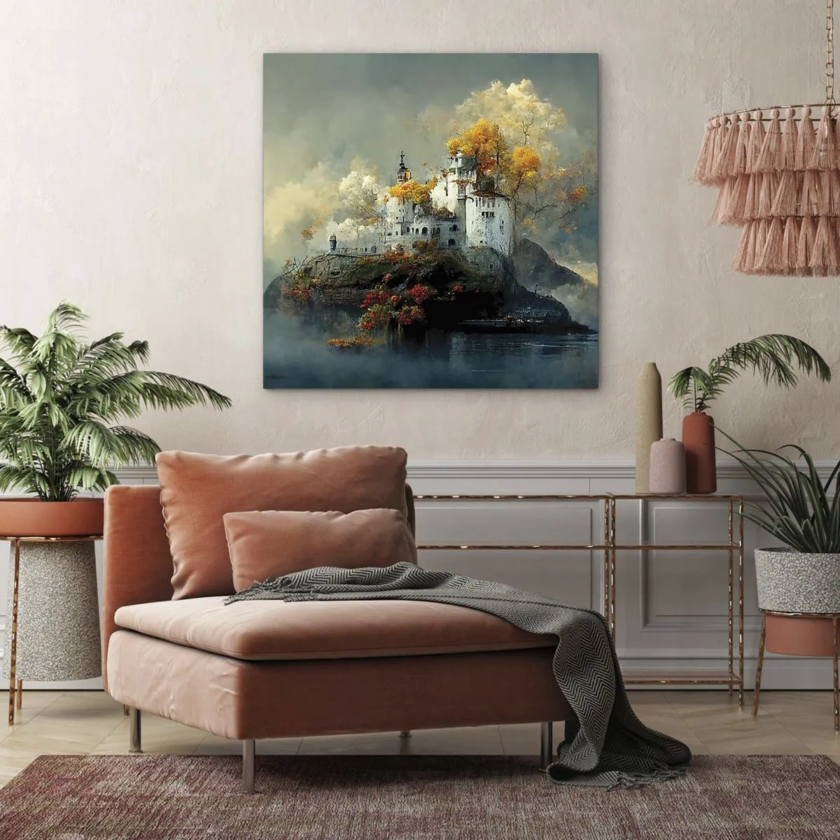 Tablou pe pânză - Începutul unei povești romantice - 60x60 cm