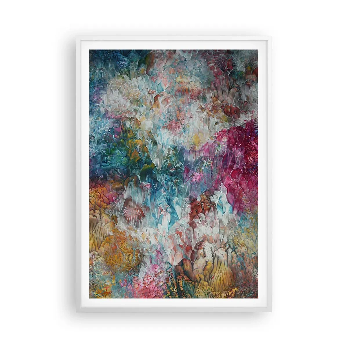 Poster în ramă albă - În plină înflorire - 70x100 cm