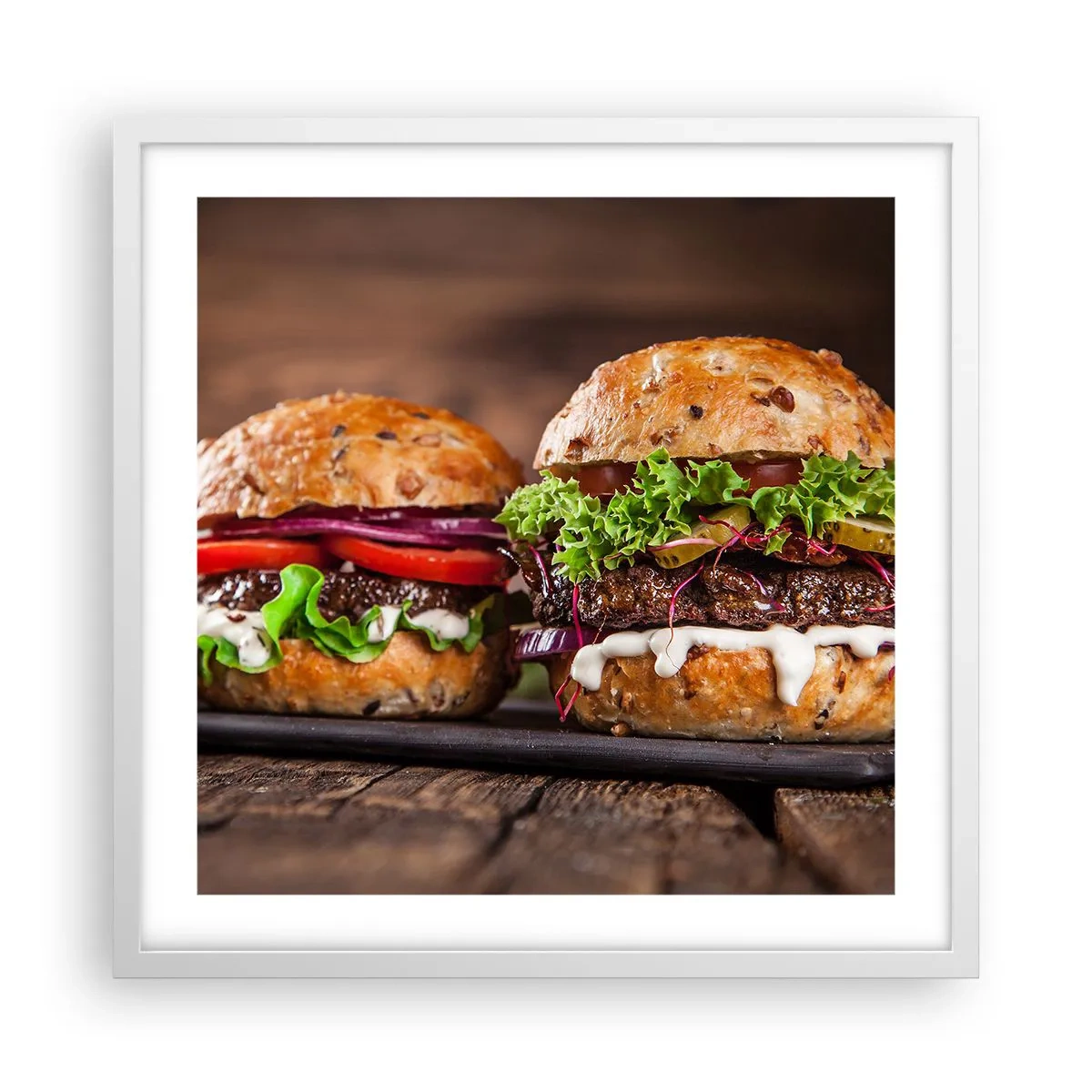 Poster în ramă albă - American dream - 50x50 cm