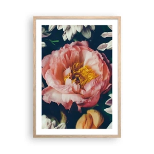 Poster în ramă de stejar deschis - Cu splendoare barocă - 50x70 cm