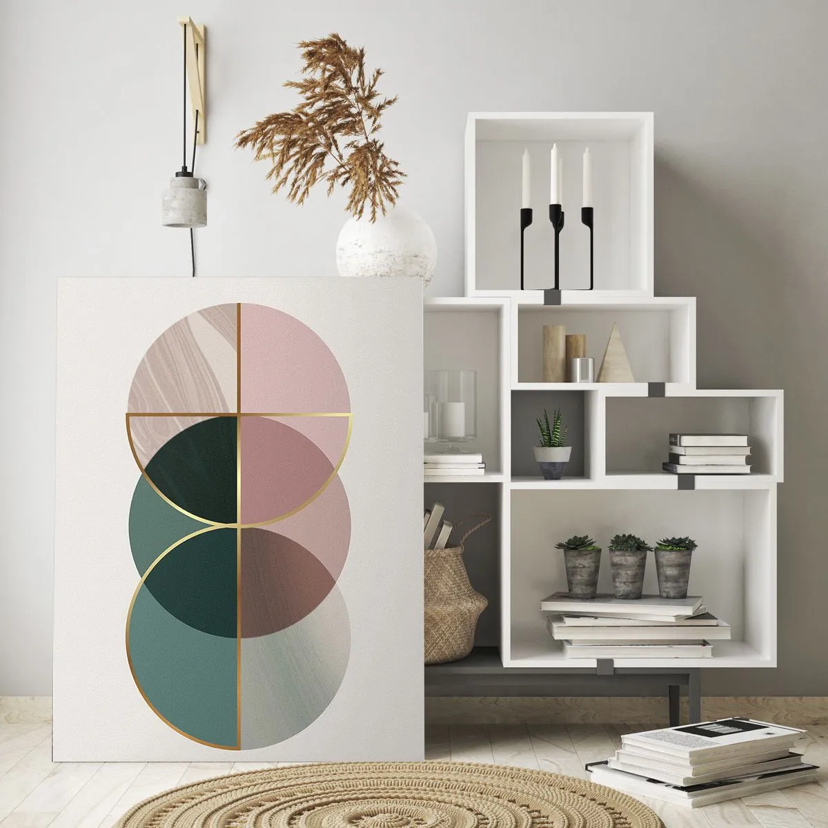 Tablou pe sticlă - Roată cu roată… - 50x70 cm