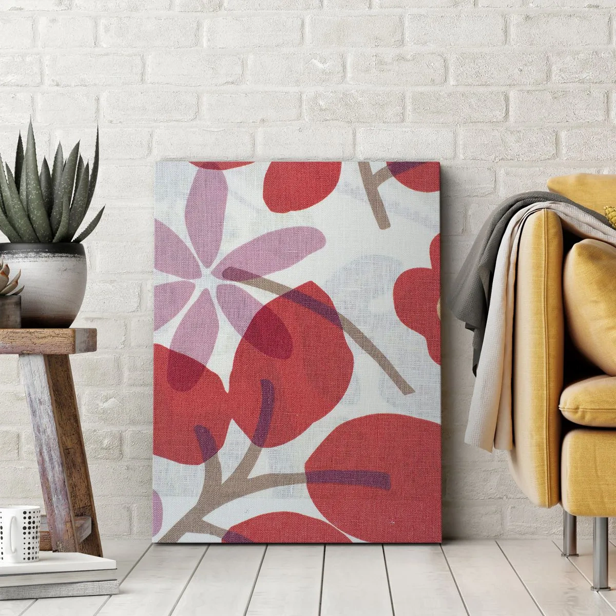 Tablou pe pânză - Aranjament floral în roz - 50x70 cm