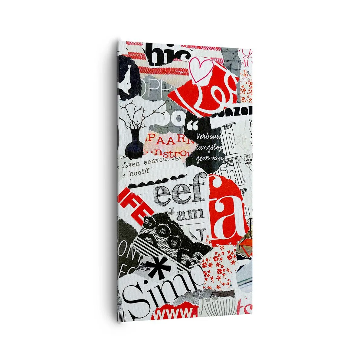 Tablou pe pânză - Colaj de hipsteri - 65x120 cm