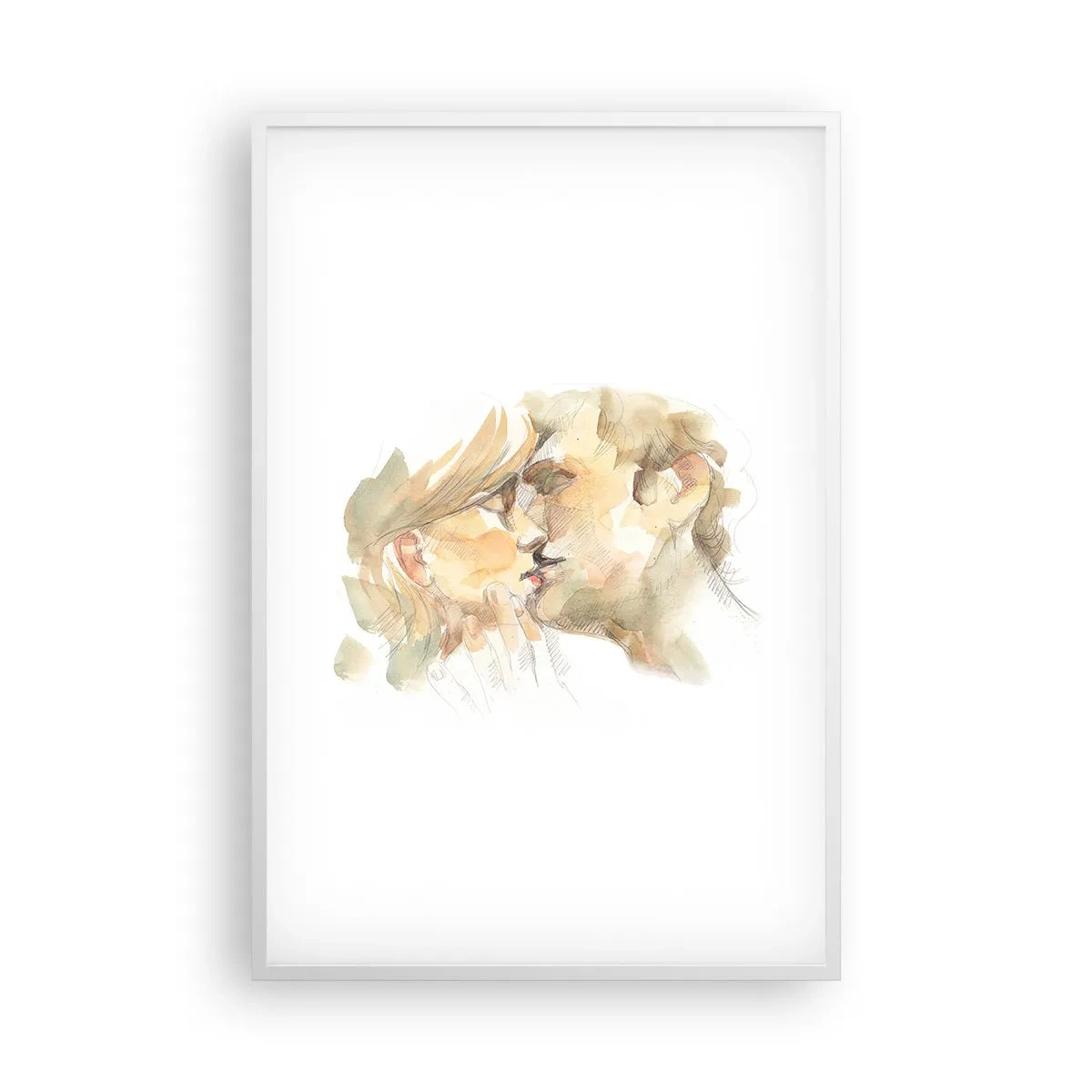 Poster în ramă albă - Jumătatea găsită? - 61x91 cm