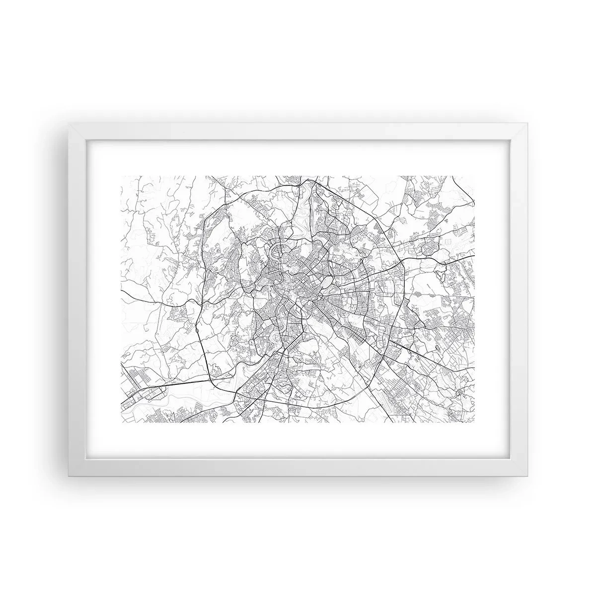 Poster în ramă albă - Cerc roman - 40x30 cm
