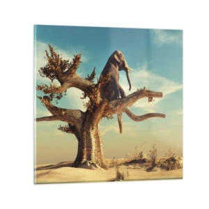 Tablou pe sticlă - Un nou punct de vedere - 50x50 cm