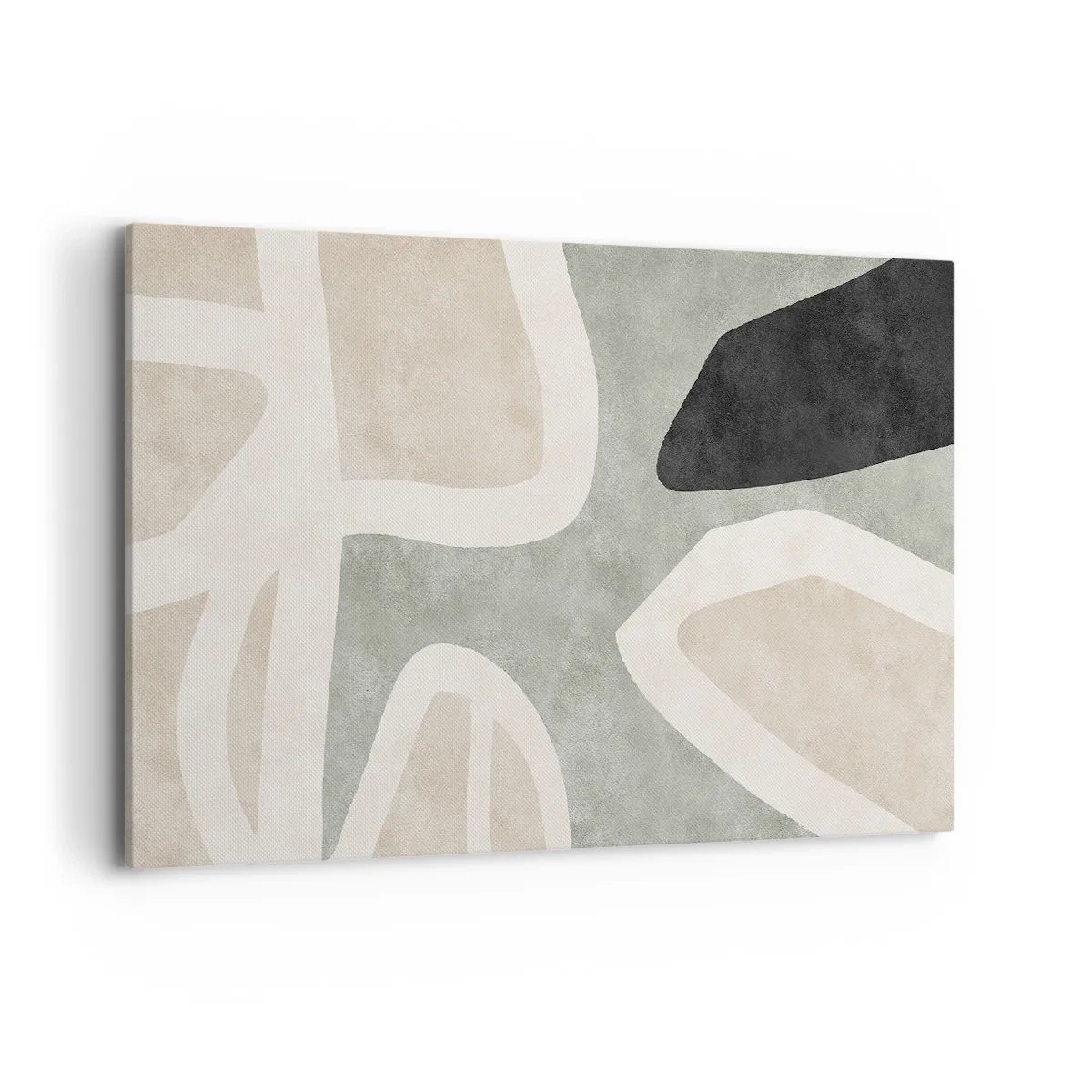 Tablou pe pânză - Compoziție cu motiv negru - 100x70 cm