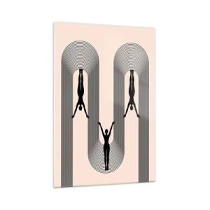 Tablou pe sticlă - Cu susul în jos - 70x100 cm