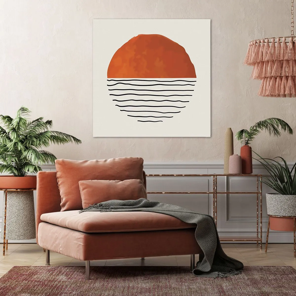 Tablou pe pânză - În stil japonez - 70x70 cm