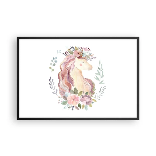 Poster în ramă neagră - O invitație în lumea basmelor - 91x61 cm