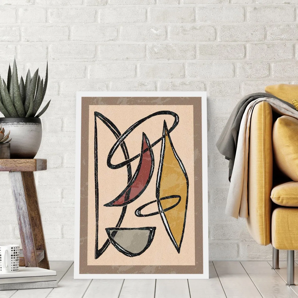 Poster - Compoziție - arcuri și ovale - 70x100 cm