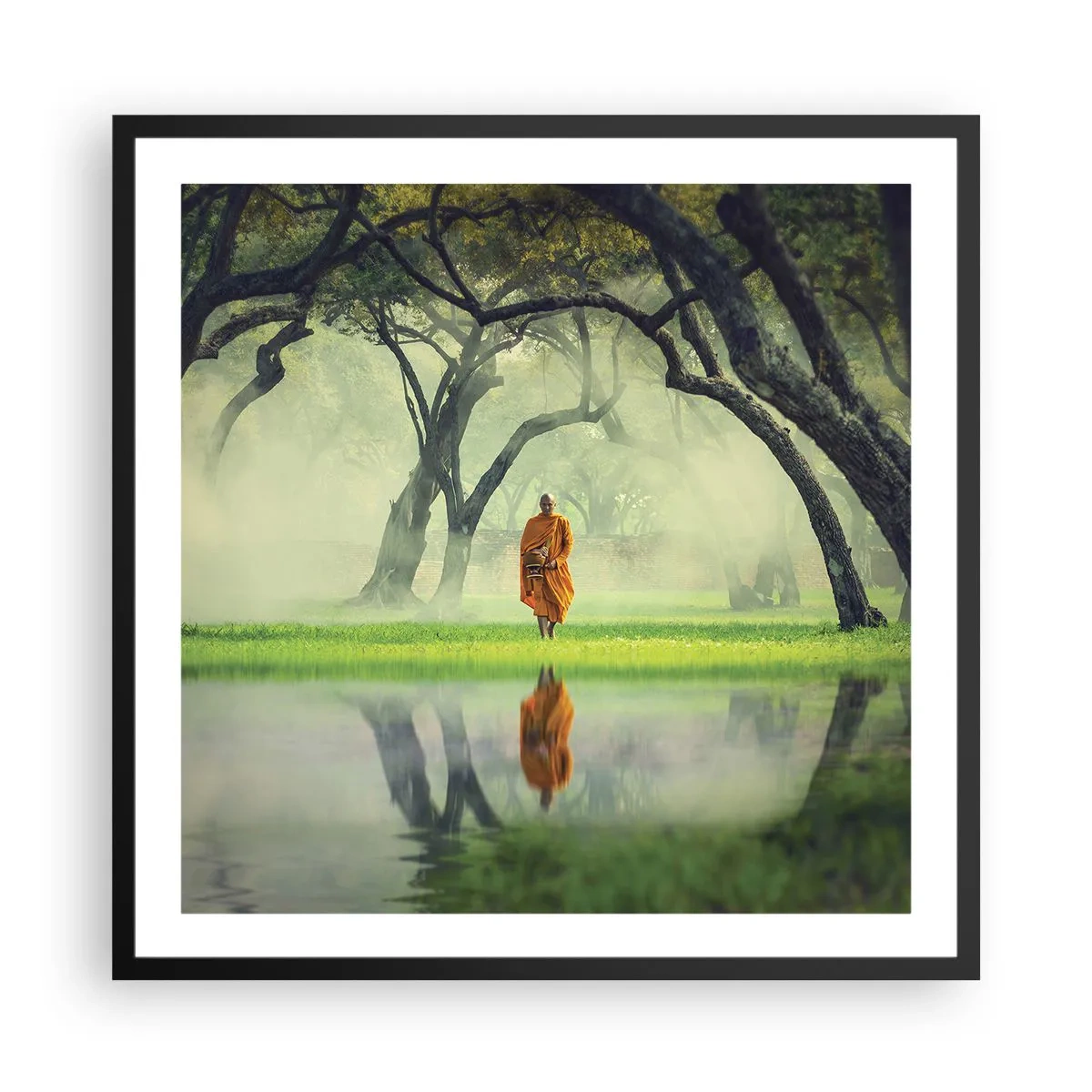 Poster în ramă neagră - Pe drumul spre iluminare - 60x60 cm