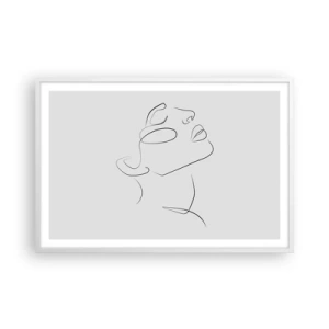 Poster în ramă albă - Meandrele unui vis - 91x61 cm