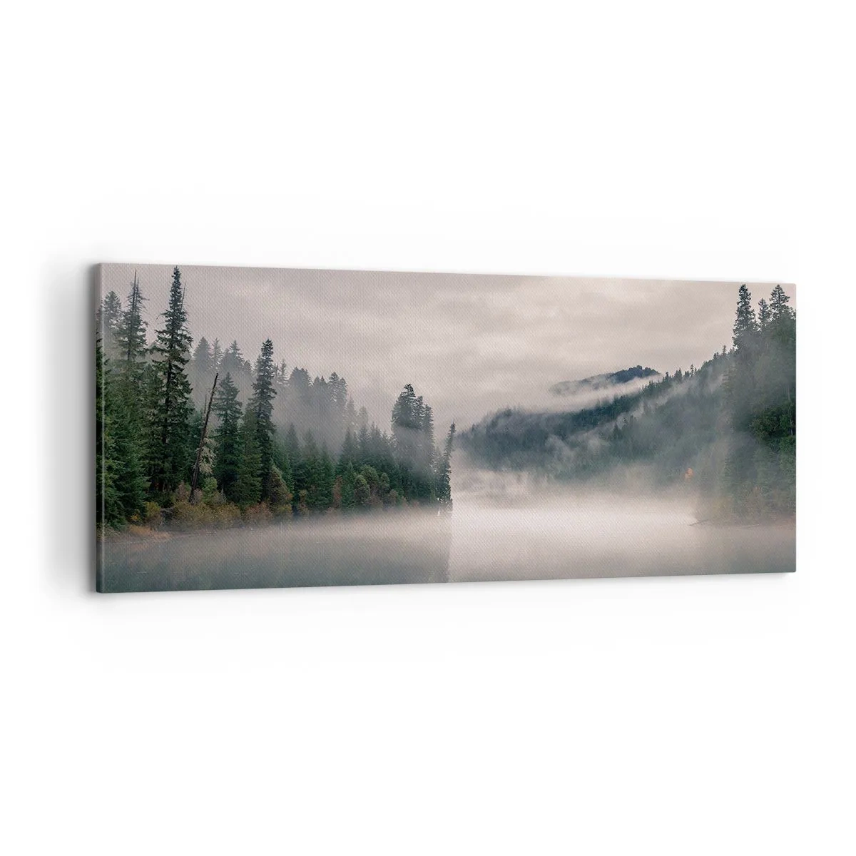 Tablou pe pânză - În reverie, în ceață - 100x40 cm