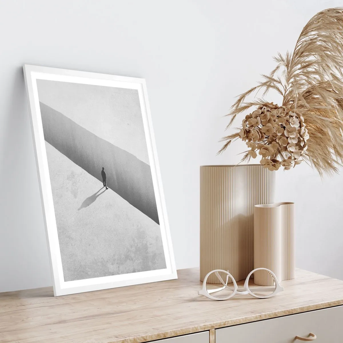 Poster în ramă albă - Obiectiv clar - 70x100 cm