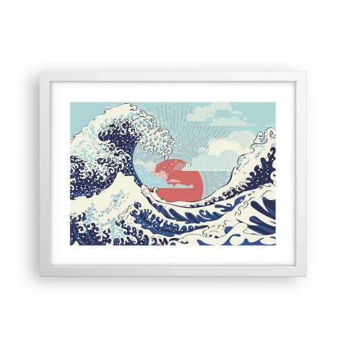 Poster în ramă albă - Din inspirații japoneze - 40x30 cm