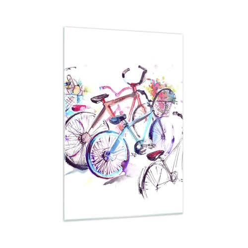 Tablou pe sticlă - Reuniunea clubului Antymoto - 70x100 cm