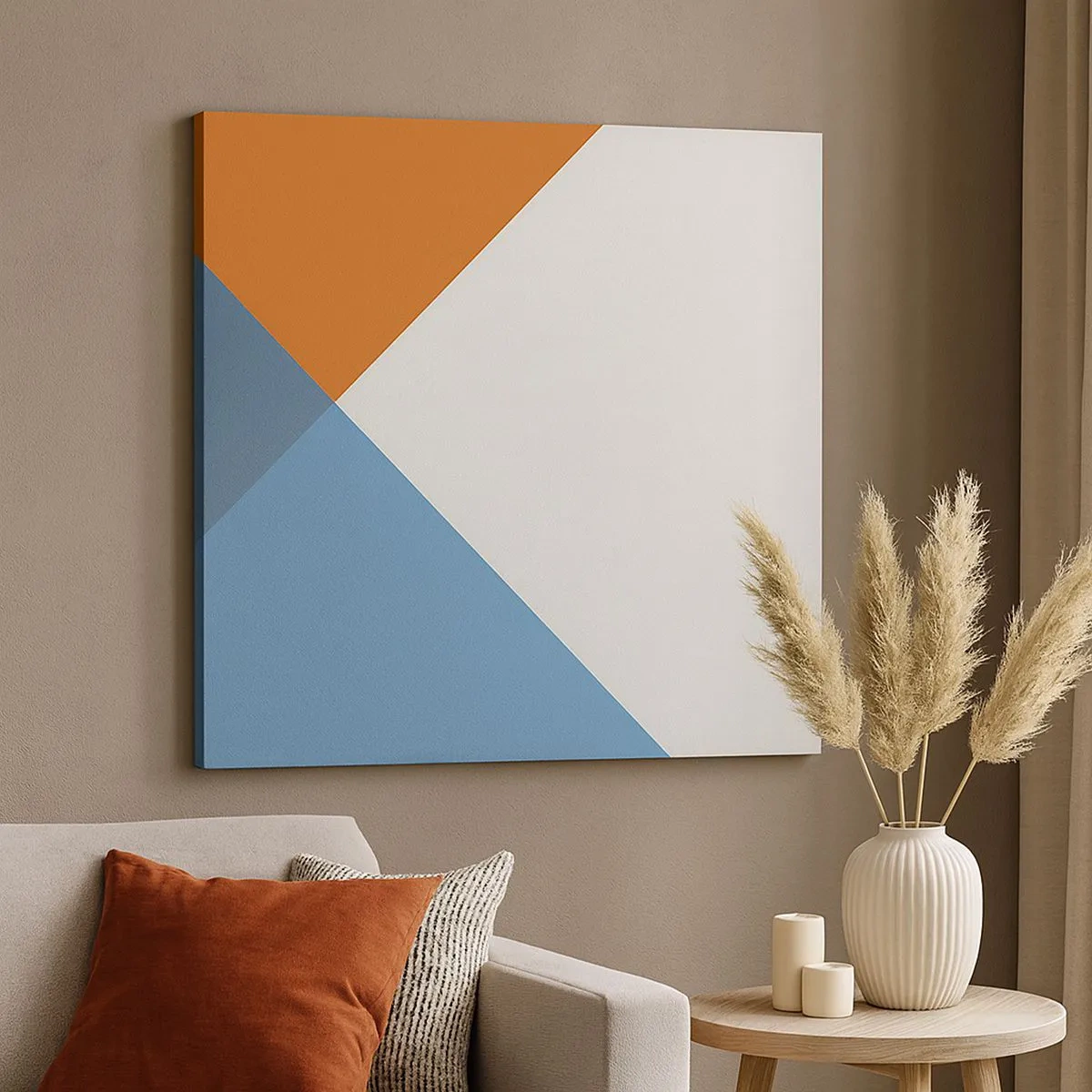 Tablou pe pânză - La un unghi drept - 30x30 cm