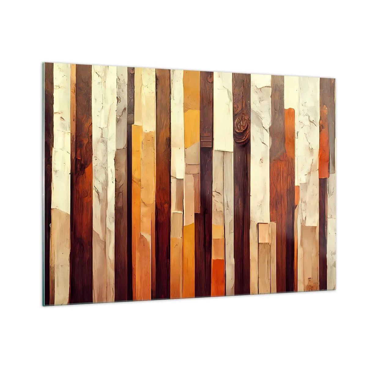 Tablou pe sticlă - Imnul copacilor din pădure - 100x70 cm