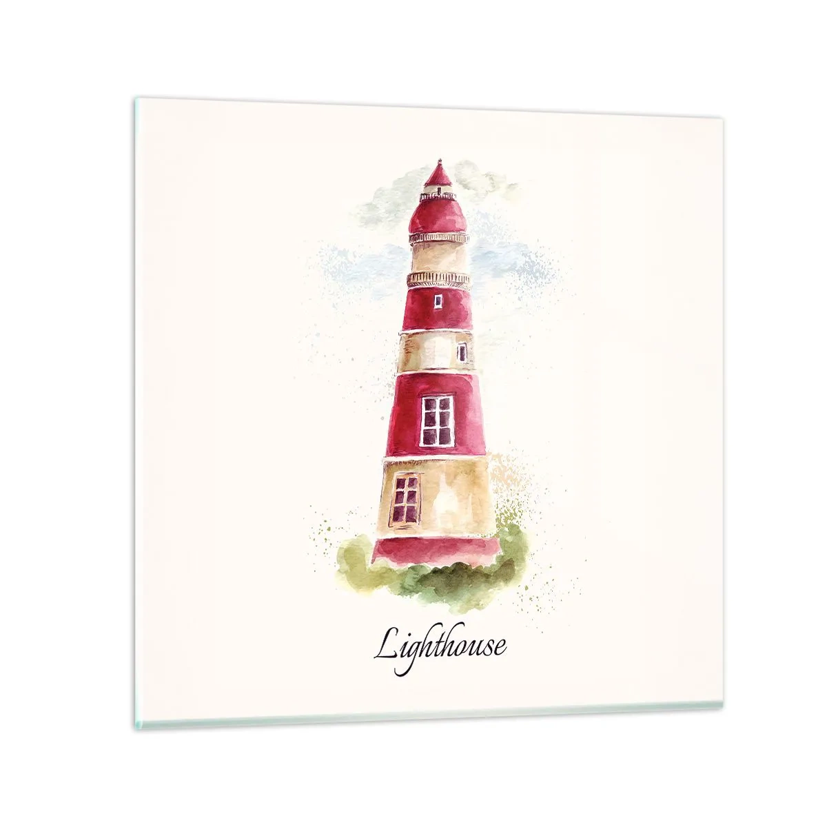 Tablou pe sticlă - Întotdeauna vreme bună - 60x60 cm