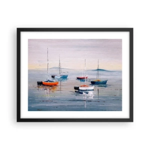 Poster în ramă neagră - O odihnă binemeritată - 50x40 cm