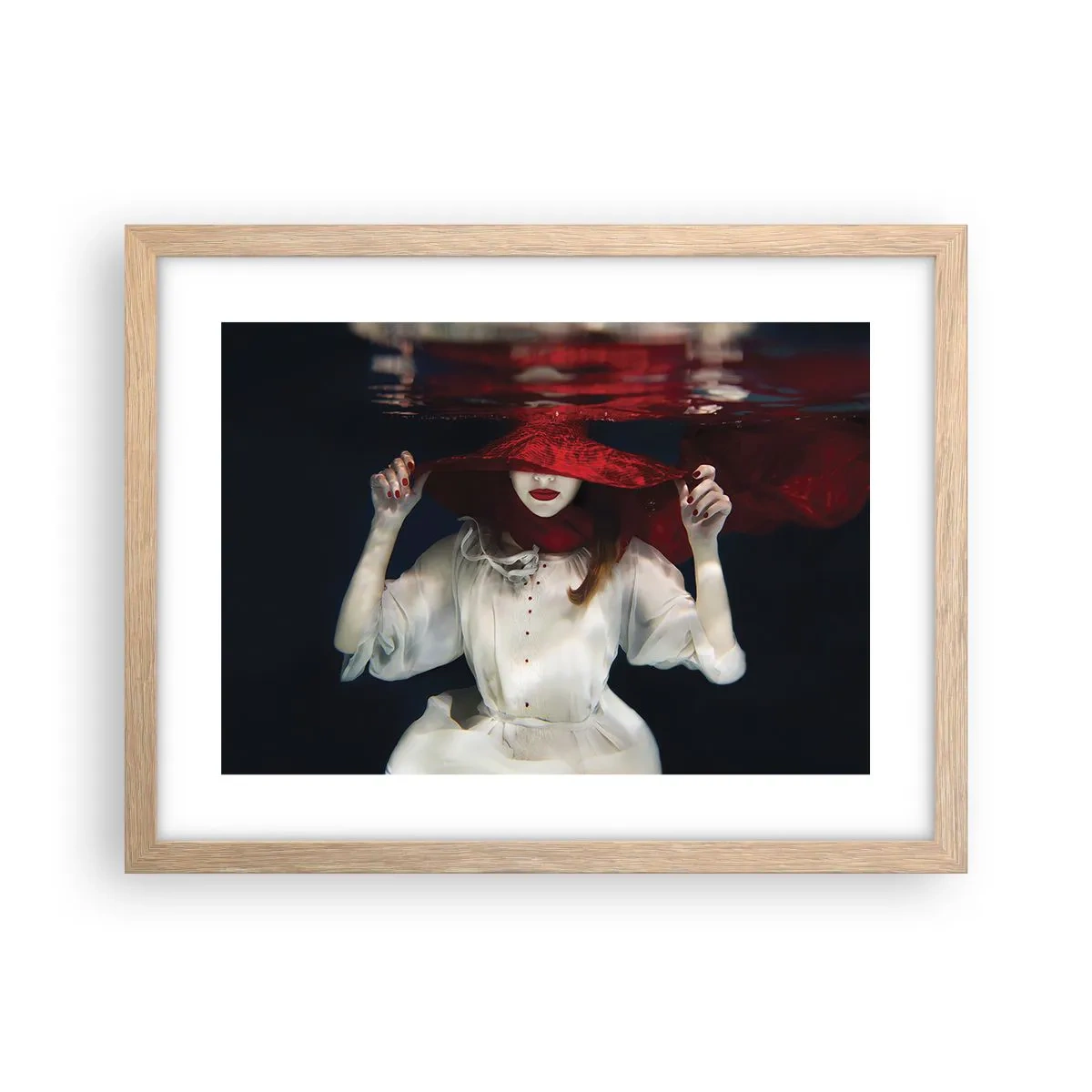 Poster în ramă de stejar deschis - Frumoasa fantomă - 40x30 cm