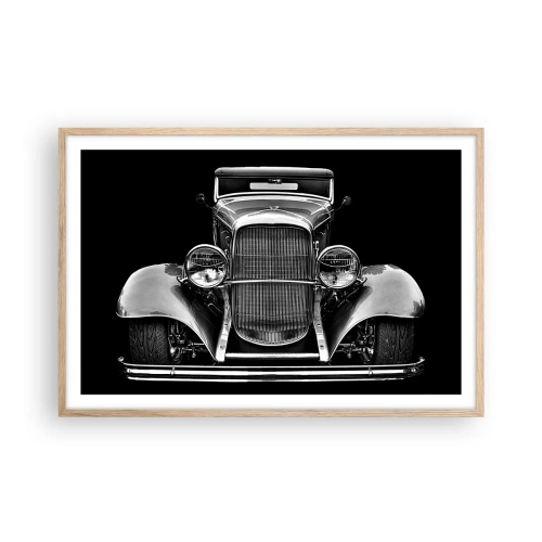 Poster în ramă de stejar deschis - Un adevărat gentleman - 91x61 cm