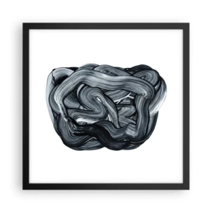 Poster în ramă neagră - Nu este atât de simplu - 40x40 cm