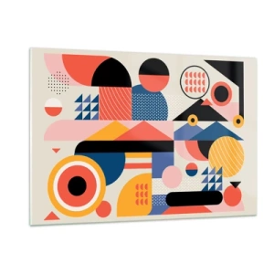 Tablou pe sticlă - Compoziție: joacă-te - 120x80 cm