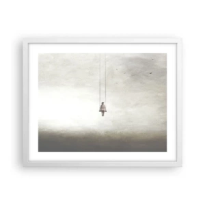 Poster în ramă albă - Copilul din noi - 50x40 cm