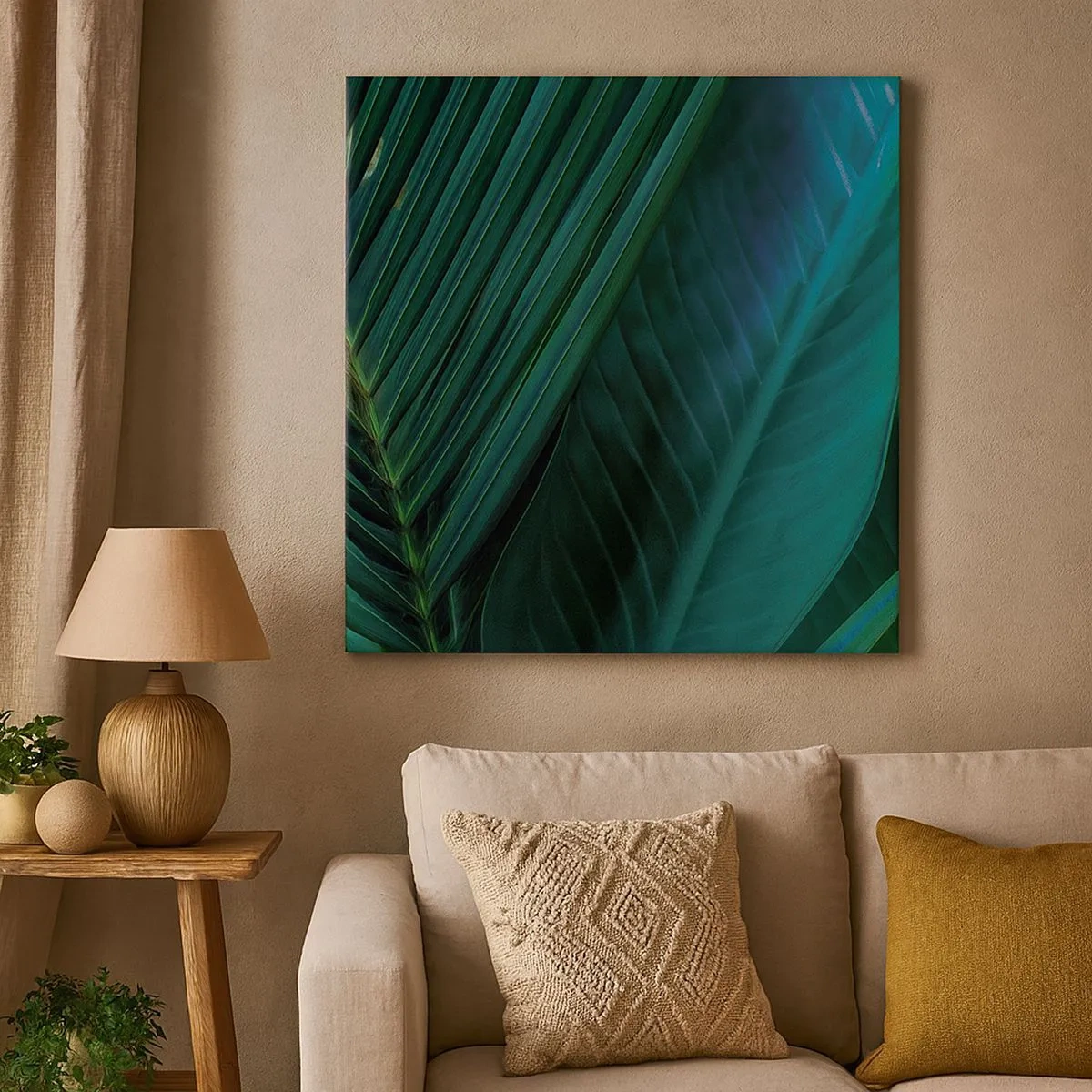 Tablou pe pânză - Anatomia verdelui - 30x30 cm