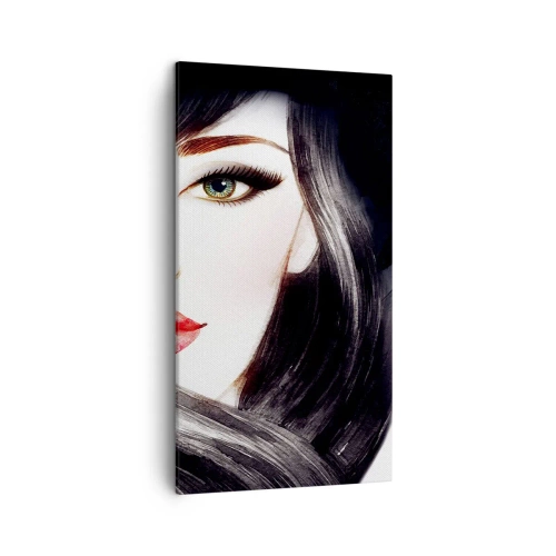 Tablou pe pânză - Privirea de safir - 45x80 cm