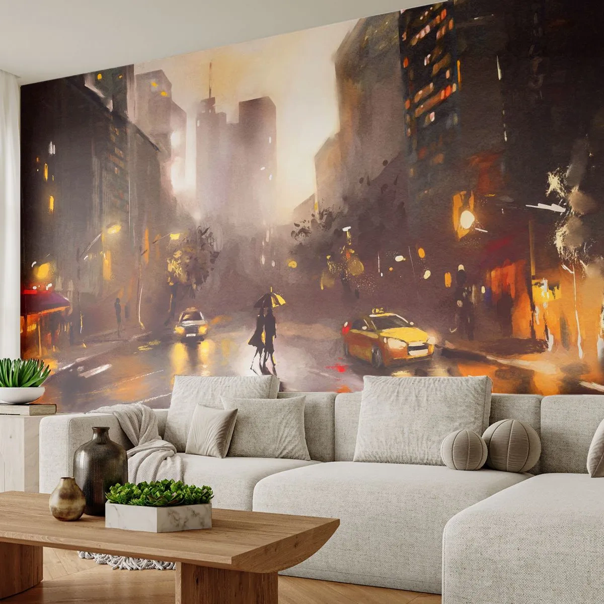 Tapet Autoadeziv Deluxe Sticker - În luminile New York-ului - New York, Manhattan, Arhitectură - 250x175 cm