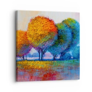 Tablou pe pânză - Coroanele culorilor - 30x30 cm