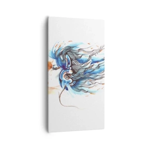 Tablou pe pânză - Lasă muzica să curgă - 55x100 cm