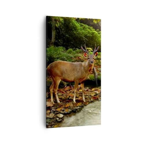 Tablou pe pânză - Bun venit în lumea mea - 55x100 cm