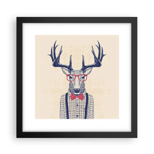 Poster în ramă neagră - O extravaganță jucăușă - 30x30 cm