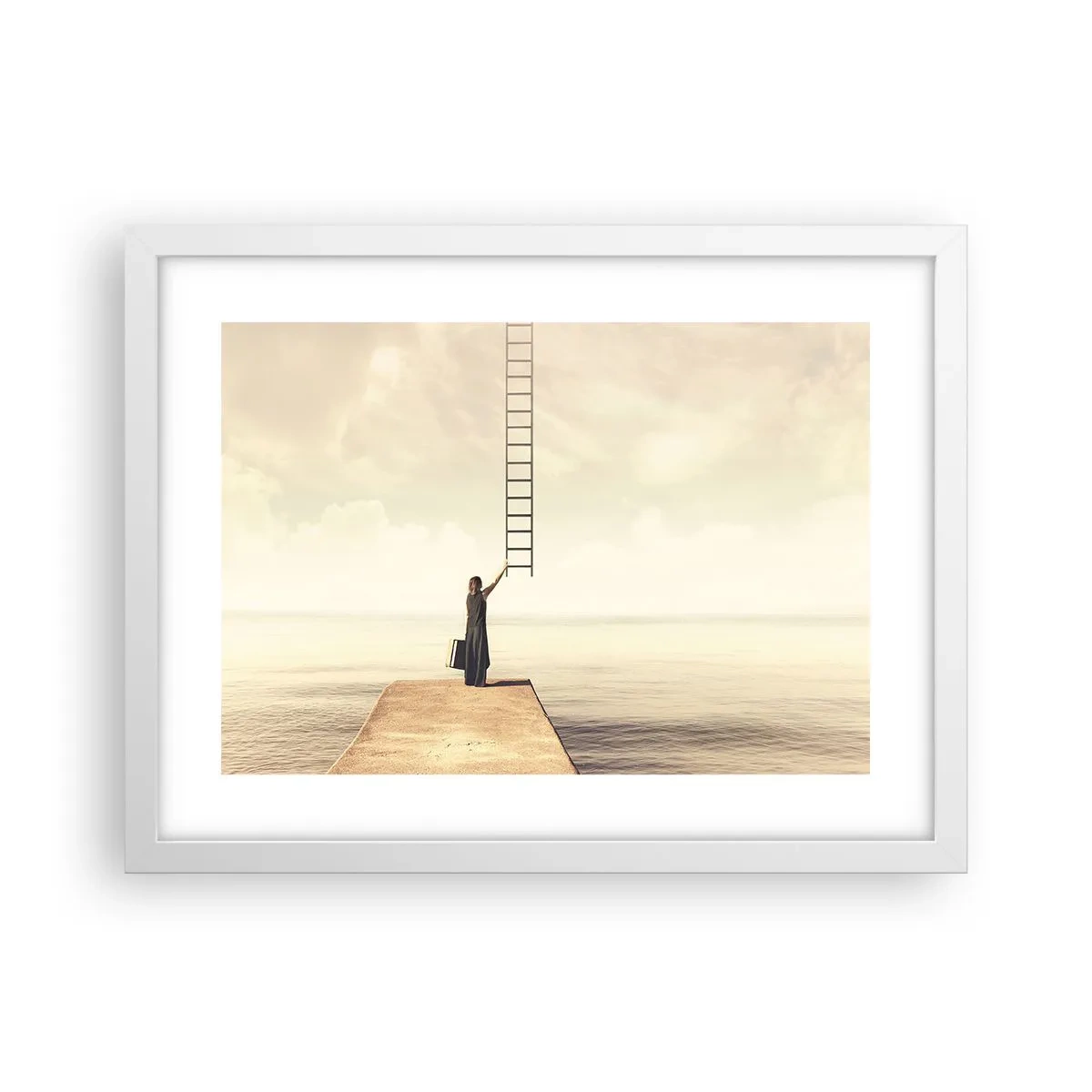 Poster în ramă albă - O călătorie conceptuală - 40x30 cm