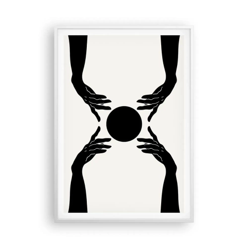 Poster în ramă albă - Semnul secret - 70x100 cm